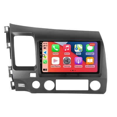 Stereo Radio for Honda Civic 2006-2011 LHD, Biorunn 9 inch GPS Wireless Wired Car-Play Android Auto IPS Touch Screen Navigation WiFi FM RDS Head Unit Player 2GB RAM 32GB ROM