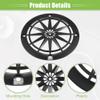 ACROPIX Universal 4" Car Speaker Grills Cover Round 4 Inch Audio Speaker Subwoofer Guard Protector Case with Mounting Screws ABS Black - Pack of 2 view 4