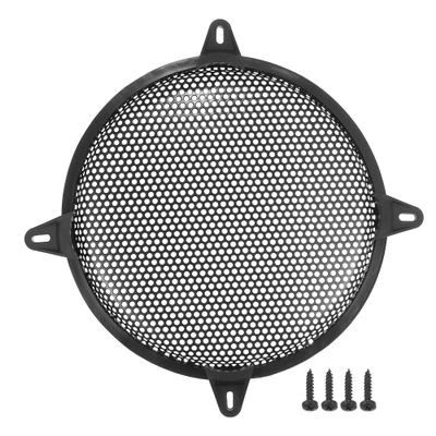 ACROPIX Universal 10" Car Speaker Grills Cover Mesh Round 10 Inch Audio Speaker Subwoofer Guard Protector Case with Screws and Clips Iron Black - Pack of 1