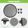 ACROPIX Universal 10" Car Speaker Grills Cover Mesh Round 10 Inch Audio Speaker Subwoofer Guard Protector Case with Screws and Clips Iron Black - Pack of 1 view 4