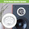 ACROPIX 3" Car Speaker Grills Cover Round 3 Inch Audio Speaker Subwoofer Guard Protector Case with Mounting Screws ABS Silver Tone - Pack of 2 view 3