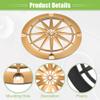 ACROPIX Universal 4" Car Speaker Grills Cover Round 4 Inch Audio Speaker Subwoofer Guard Protector Case with Mounting Screws ABS Gold Tone - Pack of 2 view 4