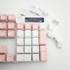 Elacgap OEM Profile White Blank Keycaps PBT Material 1U R4 Keycap for MX switches Mechanical Keyboard (White, 100pcs) view 3