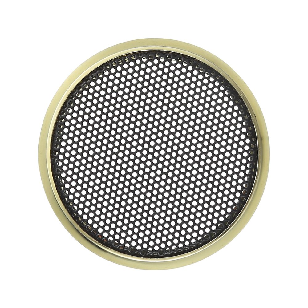 ACROPIX Universal 1.5" Car Speaker Grills Cover Mesh Round 1.5 Inch Audio Speaker Subwoofer Guard Protector Case Iron Gold Tone - Pack of 1
