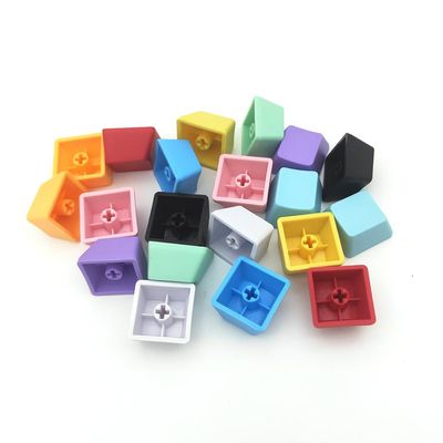 Elacgap OEM Profile Blank Keycaps PBT Rainbow Mixed Colors 1U R4 Keycap for MX switches Mechanical Keyboard (Mixed Colors, 100pcs)