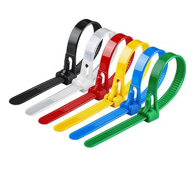 100Pcs Buckle Self-locking Premium Nylon Cable Wire Ties Adjustable Zip ties Straps Fastening Loop Reusable Plastic Nylon Cable Ties (8x300mm)
