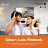 Auris Blume Duo HiFi Bluetooth 5.0 Music TV Transmitter & Receiver Long Range Wireless Adapter | Audiophile DAC, LDAC, aptX HD/LL, Display, Battery & Optical AUX Output Input for Stereo Amplifier Car view 3