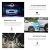 1080P Dash Cam with Front and Rear Inside, 3 Channel 24H Parking Monitor Car Camera, IR Night Vision/Loop Recording/G Sensor, 2.0Inch HD Display HDR WDR Dashcam with Lighter view 3