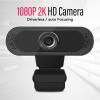 Vikye Webcam, HD 1080P 2K USB Webcam 45 Degree Rotation Auto Focus Laptop USB Webcam for Desktop for XP, for Vista, for WIN7, for WIN8, Vikyesdg1e4tn7a view 2