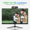 Vikye Webcam, HD 1080P 2K USB Webcam 45 Degree Rotation Auto Focus Laptop USB Webcam for Desktop for XP, for Vista, for WIN7, for WIN8, Vikyesdg1e4tn7a view 4