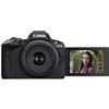 Canon EOS R50 Mirrorless Camera (Black) with RF-S 18-45mm F4.5-6.3 is STM Lens 5811C012 Bundle with Deco Gear Photography Bag + Microphone + Tripod + Software & Accessories Kit view 3