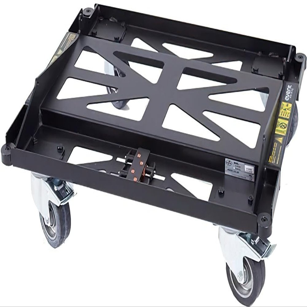 DAS Audio 10113170 Model PL-EV208S Steel Transport Dolly, Black; for use with EVENT-208A, 4 Units Max