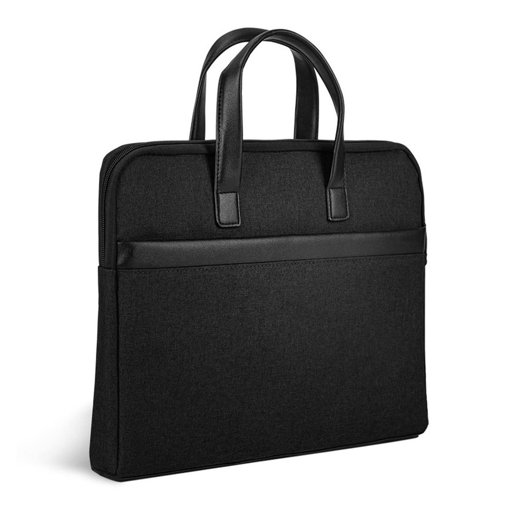 GRFIT Laptop and Tablet Bag Briefcase Business Men's and Women's Professional Document Bag Business Bag Polyester Handbag Information Bag Laptop Bag Black Work Bag Business Travel Office