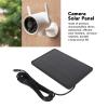 MUNEFE Solar Panel for Security Camera, USB Solar Panel, Solar Panels Charger, Suitable for Providing Stable Power to Cameras(Black) view 2
