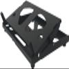 DAS Audio 10104183 Model AXS-VT20 Stacking Bracket, Black; for use with VANTEC-20A, 3 Units Max view 1