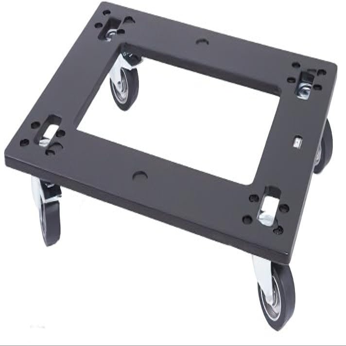 DAS Audio 10113270 Model PL-VT118S Wooden Transport Dolly, Black; for Transporting Stacked VANTEC-118A, 2 Units Max