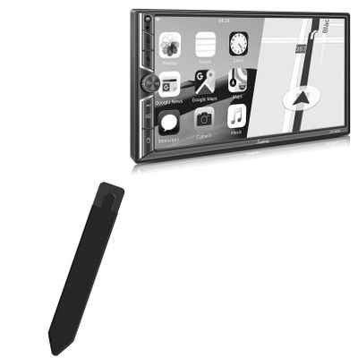 BoxWave Stylus Pouch Compatible with Sjoybring JOY-M005 - Stylus PortaPouch, Pen Stylii Holder Carrier Portable Self-Adhesive - Jet Black