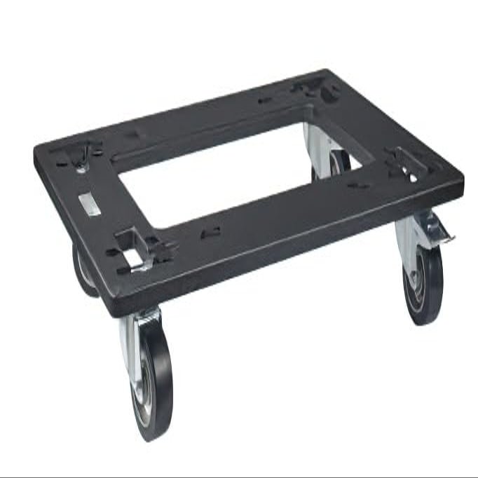 DAS Audio 10113290 Model PL-EV115S Wooden Transport Dolly, Black; for Transporting Stacked EVENT-115A, 3 Units Max