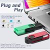 4GB USB Flash Drive 20 Pack 4 GB Thumb Drives TATMOHIK 2.0 USB Drive Bulk 4G Swivel Design Flash Drives Pack with LED Indicator 4 Gig Jump Drives Multipack Zip Drive Memory Stick PenDrive, Mixed Color view 3