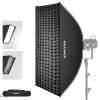 NEEWER 24"x35" Quick Setup Foldable Rectangular Strip Softbox Bowens Mount with Diffusers/Honeycomb Grid/Bag, Compatible with Godox Aputure 120d Video Lights Q4 Studio Flash Strobes, NS16S view 1
