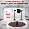 IFOOTAGE RB-A400 Round Base Light Stand Monopod, 79" Tripod Monopod for Cameras, Lights, Webcam, Live Streaming, Vlogging, Payload 22LBS view 4