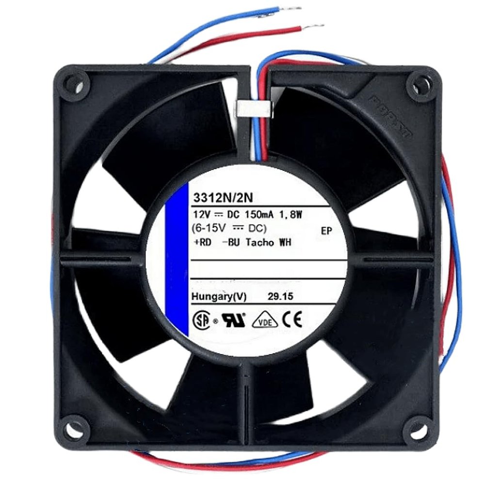 12V 3312N/2N 150mA 1.8W 9232 Cooling Fan 92X92X32MM 3-Wire