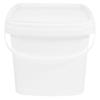 HOLIDYOYO Ice Cream Bucket Water Bucket with Lid Food Storage Container 3L Food Storage Pail Paint All Purpose Pail for Paint Water Art Crafts Projects White view 1