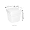HOLIDYOYO Ice Cream Bucket Water Bucket with Lid Food Storage Container 3L Food Storage Pail Paint All Purpose Pail for Paint Water Art Crafts Projects White view 2