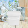 HOLIDYOYO Ice Cream Bucket Water Bucket with Lid Food Storage Container 3L Food Storage Pail Paint All Purpose Pail for Paint Water Art Crafts Projects White view 4