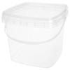 HOLIDYOYO Plastic Bucket with Handle and Lid 3l for Halloween Season view 1