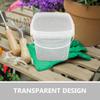 HOLIDYOYO Plastic Bucket with Handle and Lid 3l for Halloween Season view 3