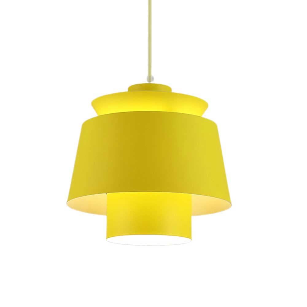 SteFik - Minimalism Metal Chandelier Modern Single Head Small Pendant Light Fixtures Macaron Color Industria Hanging Lamp - Loft Dining Z Decorative Ceiling Lights E26 E27 Base,Pendant