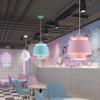 SteFik - Minimalism Metal Chandelier Modern Single Head Small Pendant Light Fixtures Macaron Color Industria Hanging Lamp - Loft Dining Z Decorative Ceiling Lights E26 E27 Base,Pendant view 4