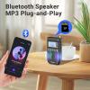 PRUNUS J-618 Portable Radio AM FM to Bluetooth Earphone, as Bluetooth Speaker, 2000mah Rechargeable Radio, Preset, TF Card Shuffle Play, Headphone Jack, Sleep Timer, Walkman Radios, Digital Radios view 3