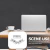 HOMSFOU 3pcs Metal Under Desk Laptop Mounts Laptop Holder Bracket for Space-Saving Storage Office Bedroom Study view 2