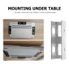 HOMSFOU 3pcs Metal Under Desk Laptop Mounts Laptop Holder Bracket for Space-Saving Storage Office Bedroom Study view 3