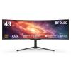 INNOCN 49" 49Q1S OLED Curved Gaming Monitor 5120 x 1440p 240Hz, 0.03ms, USB Type C 90W, HDMI 2.1, DisplayPort, USB Hub, Surrounding Speakers, Adaptive-Sync, Height Adjustable Stand, Black view 1