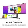 INNOCN 49" 49Q1S OLED Curved Gaming Monitor 5120 x 1440p 240Hz, 0.03ms, USB Type C 90W, HDMI 2.1, DisplayPort, USB Hub, Surrounding Speakers, Adaptive-Sync, Height Adjustable Stand, Black view 2