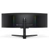 INNOCN 49" 49Q1S OLED Curved Gaming Monitor 5120 x 1440p 240Hz, 0.03ms, USB Type C 90W, HDMI 2.1, DisplayPort, USB Hub, Surrounding Speakers, Adaptive-Sync, Height Adjustable Stand, Black view 4