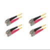 SpeedyFiberTX 2-Pack 80 Meter FC/APC to FC/APC Fiber Optic Patch Cable, Red and Black Boots, Corning SMF-28 Ultra Single-Mode 9/125um Optical Fiber, Duplex Yellow Riser OFNR Cable Jacket view 1