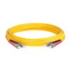 SpeedyFiberTX 2-Pack 80 Meter FC/APC to FC/APC Fiber Optic Patch Cable, Red and Black Boots, Corning SMF-28 Ultra Single-Mode 9/125um Optical Fiber, Duplex Yellow Riser OFNR Cable Jacket view 3