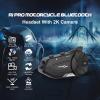 FreedConn R1 PRO Motorcycle Bluetooth Headset with 2K Camera Recorder, Motorcycle Bluetooth Helmet Intercom SystemsIP65 64GB TF Card, Communication Systems, view 2