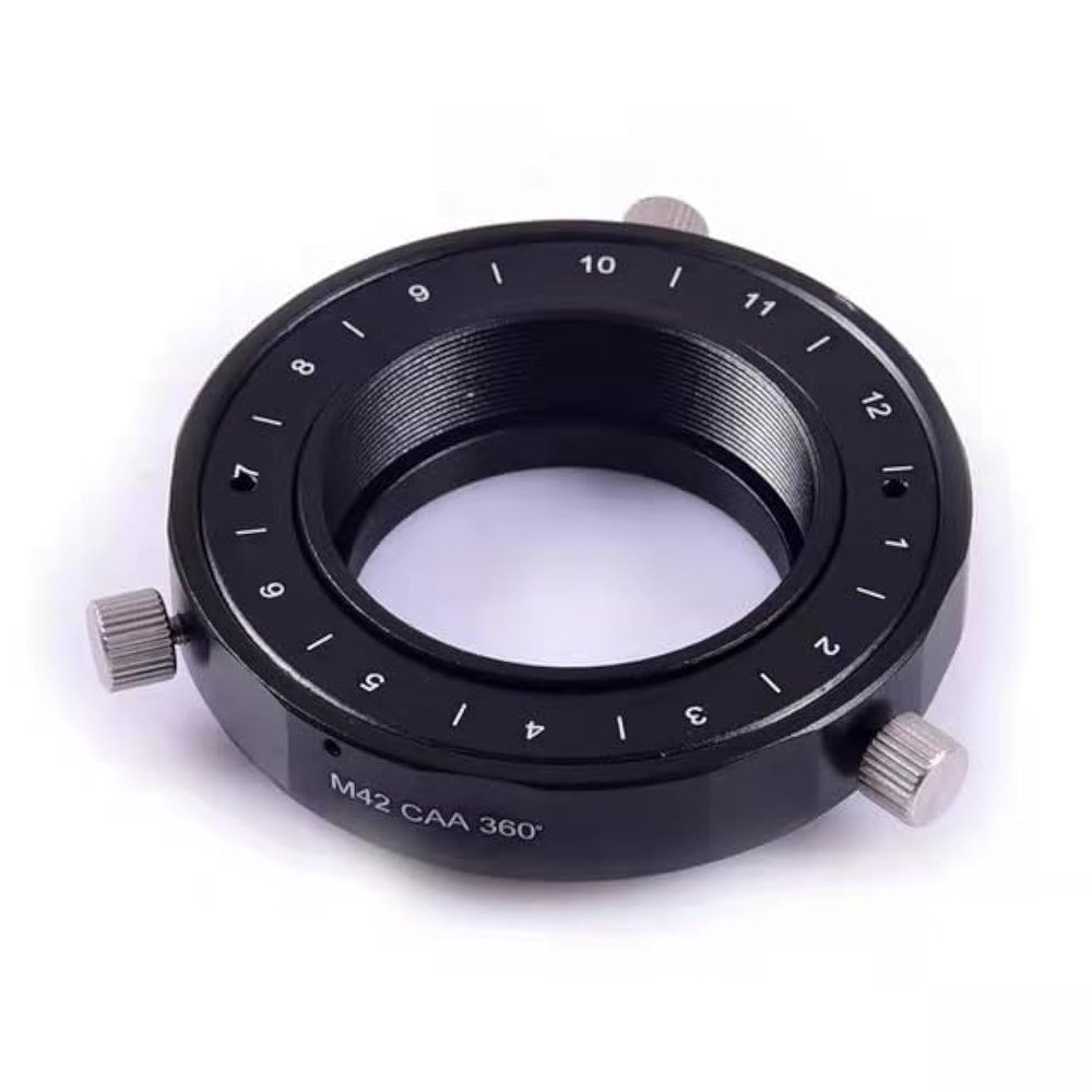 PtaTt Upgraded M42 / M48 / M54 / M68 CAA 360 Rotation Camera Angle Regulator (Color : M42)