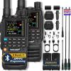TIDRADIO TD-H3 GMRS Radios Handheld, APP/Web Bluetooth Programming, 8-Band Long Range Walkie Talkies Two Way Radios, Air Band, Freq Copy, DTMF, NOAA Weather, 2500mAh, 15.15in Antenna - Full Kit 2 Pack view 1
