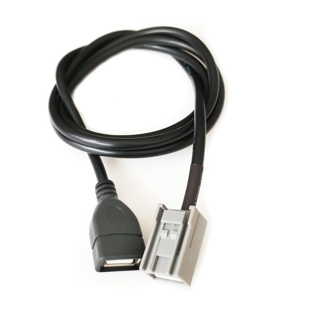 RAEGAN [Vehicle Parts] Car Media Extension Female USB Adapter Cable for Honda for Civic for CRV for Accord for Jazz Fit [Replacement]