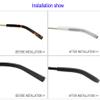 2Pairs Eyeglass End Tips Silicone Ear Sock Pieces Tube Sleeve Eyewear Glasses Retainers Comfortable Replacement view 4