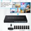 HDMI MultiViewer 8x1 with KVM Function, 4K@30Hz HDMI Quad MultiViewer Share 8 Computers simultaneously, Allowing Them to Share a Set of Keyboard and Mouse simultaneously, with IR Remote Control view 2