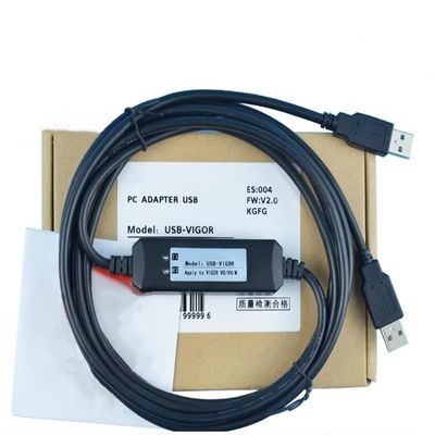 Suitable for USB-Vigor PLC Programming Cable VB VH Series Communication Download Cable Transmission Data Cable Black Economy 3m
