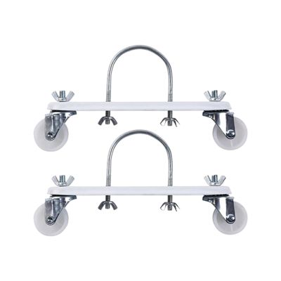2 Pieces Electric Heater Caster Frame Base Accessories Spare Parts Smooth and Easy to Move Replacements with Wheels, White Wheel