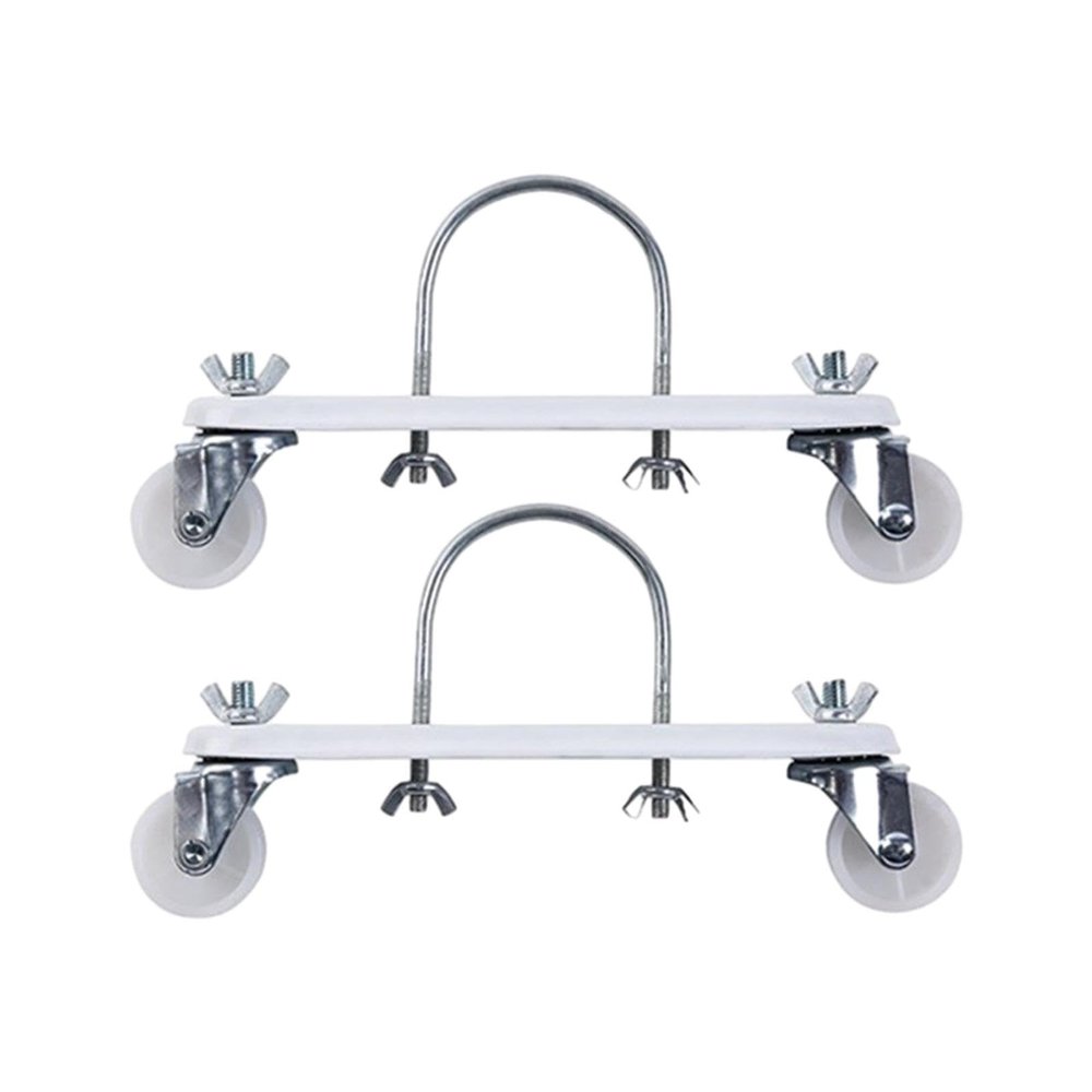 2 Pieces Electric Heater Caster Frame Base Accessories Spare Parts Smooth and Easy to Move Replacements with Wheels, White Wheel